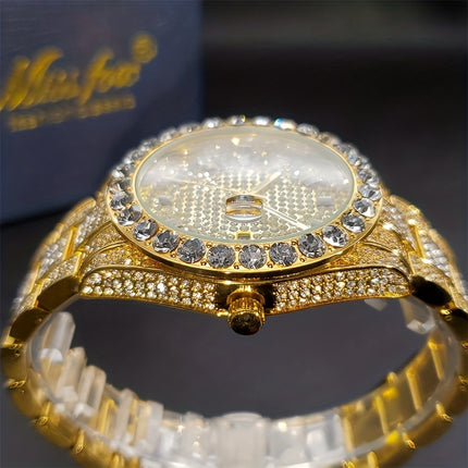 Luxury Hip-Hop Rhinestone Watch