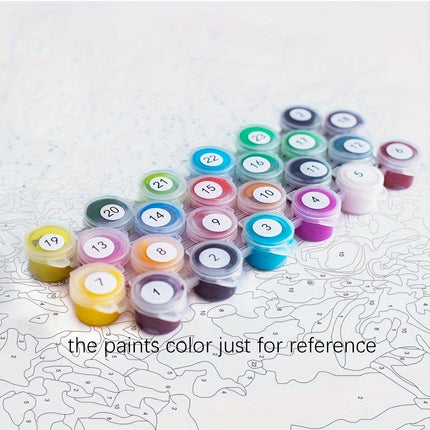 DIY Paint by Numbers - Lemon Tree
