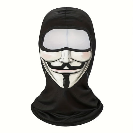 Ghost Skull Balaclava Mask - UV Protection & Windproof