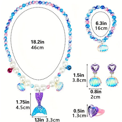 Magical Mermaid Jewelry Set - Perfect for Princess Moments