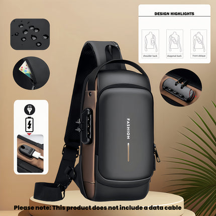 Secure Oxford Crossbody Sling Bag
