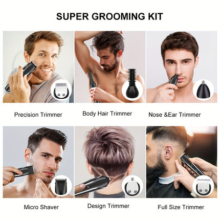 6-in-1 Electric Hair Clipper Set