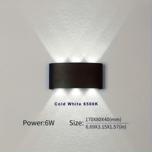 6W LED Wall Lamp - Waterproof, Easy Install for Indoor/Outdoor