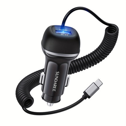 USB-C 51W Super Fast Car Charger - Travel-Ready Power