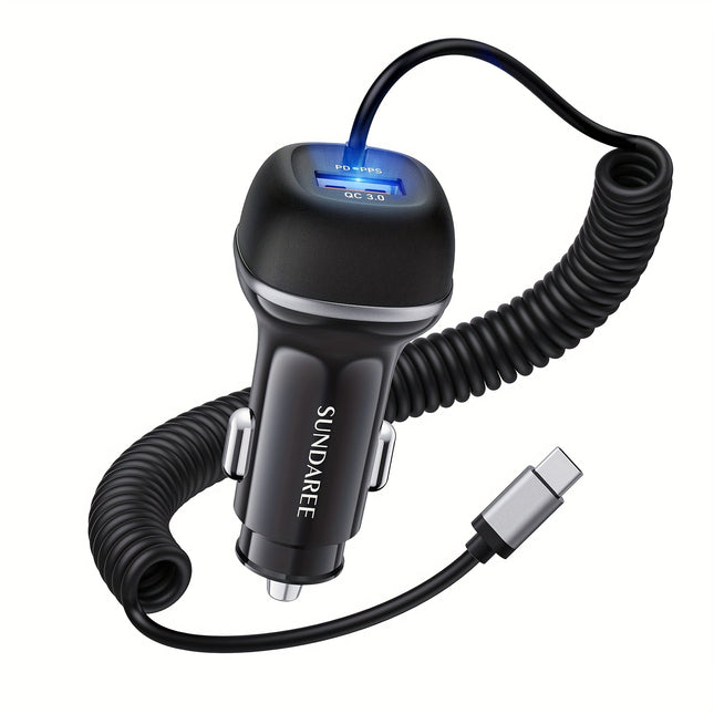 USB-C 51W Super Fast Car Charger - Travel-Ready Power