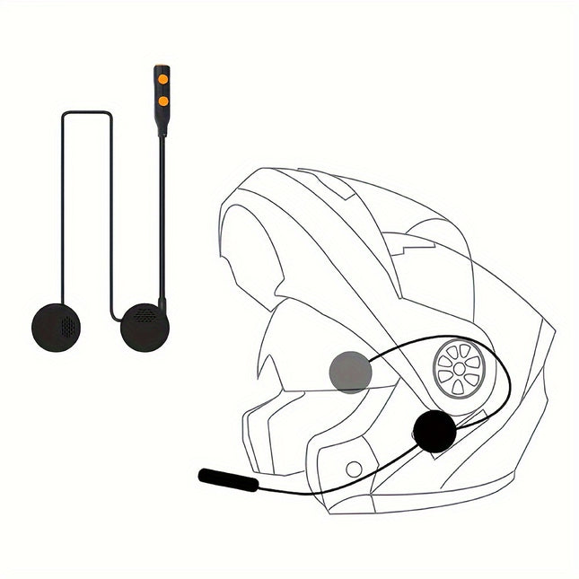 Wireless Motorcycle Helmet Headset – Clear Calls & Music