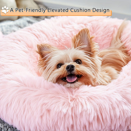 Calming Plush Pet Bed - Monti Bargains