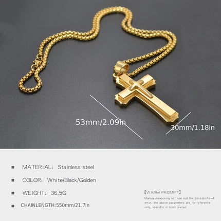 Classic Religious Cross Pendant Necklace