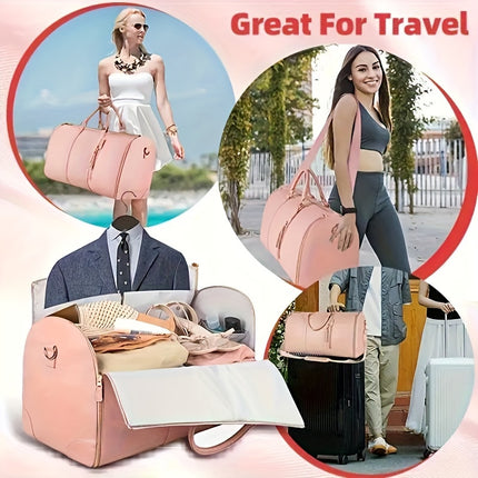 Large Capacity PU Leather Duffel Bag