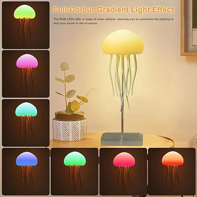 RGB Jellyfish LED Mood Light – Soothing & Dynamic Ambiance - Monti Bargains