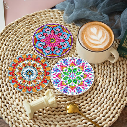 10pcs DIY Diamond Painting Coasters Set