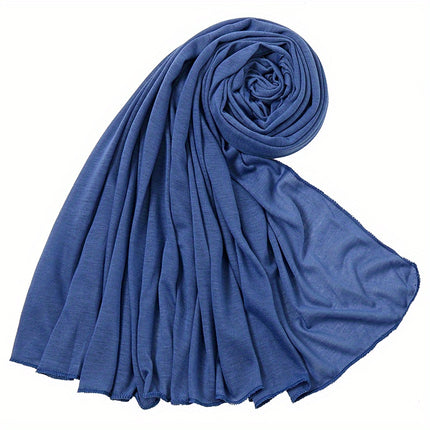 Solid Color Jersey Hijab Scarf