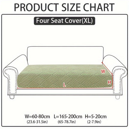 Modern Polar Fleece Sofa Slipcover - Elastic-Fit, Pet-Friendly Protector