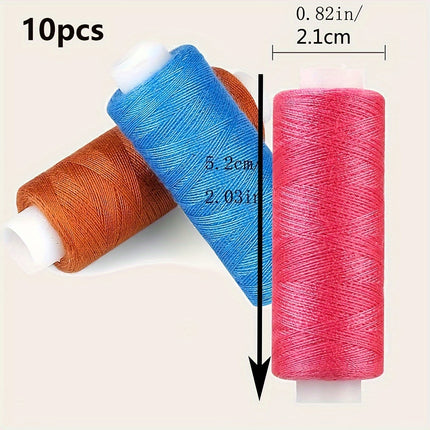 10 Rolls Random Color Polyester Thread