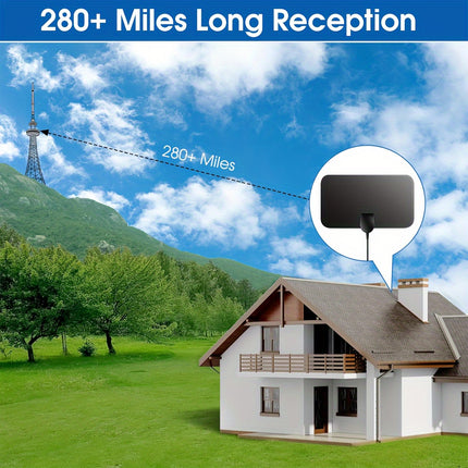 2024 HDTV Antenna – Crisp Channels, Easy Setup, Long Range