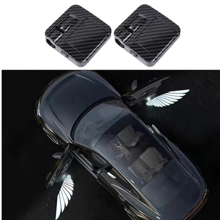 Wireless Angel Wing Car Door Projection Lamp - HD