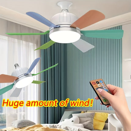 Ceiling Fan Light with Remote – 3-Speed Dimmable Fan