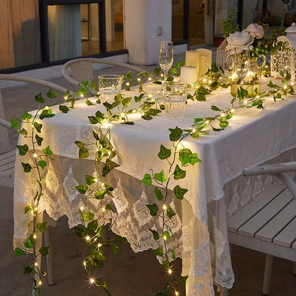 5M Artificial Leaf Fairy String Lights for Garden & Home