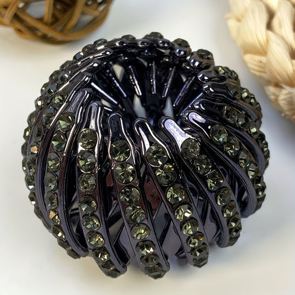 Elegant Bird Nest Rhinestone Hair Clip