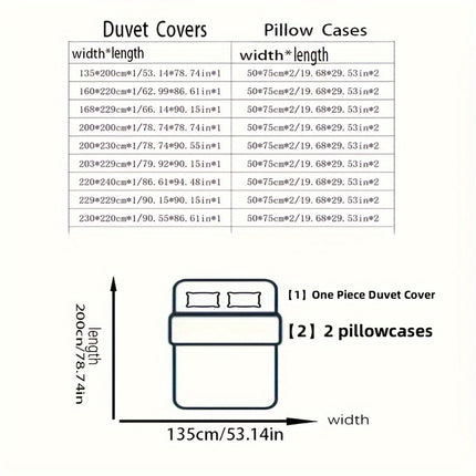 3pcs Polyester Printed Marble Pattern Quilt Cover Three-piece Set