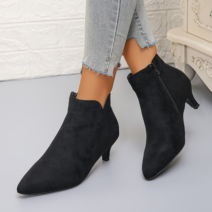 Elegant Pointed Toe Ankle Boots
