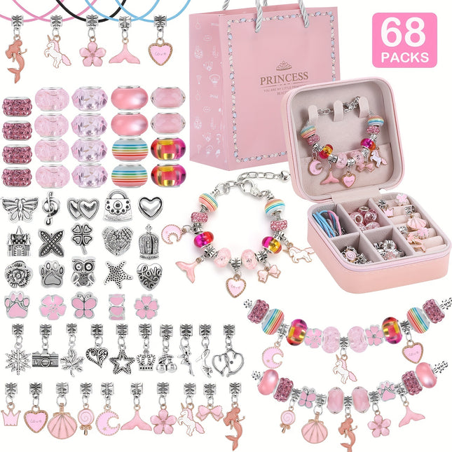 DIY Pink Bracelet Kit - Monti Bargains