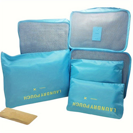 6-Piece Travel Packing Cubes Set