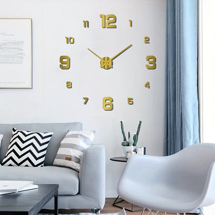 Nordic Style DIY Silent Wall Clock – Creative Home Décor - Monti Bargains