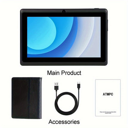 ATMPC 7-Inch Android Tablet with Case – Compact & Powerful