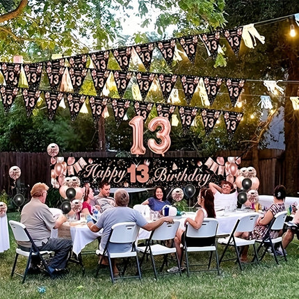 Rose Gold 13th Birthday Party Kit for Girls