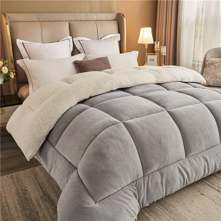 All-Season Quilted Comforter Insert - Soft & Breathable Down Alternative