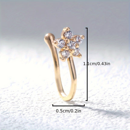 Elegant Golden Star Nose Ring