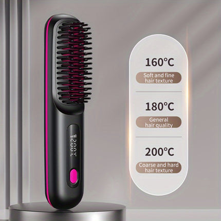 Wireless Hair Straightening Comb