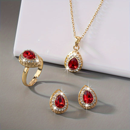 Elegant Gemstone Wedding Accessories Set