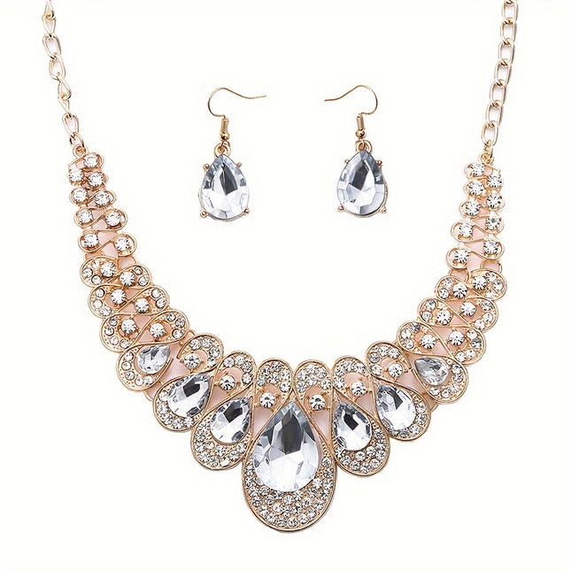 Vintage Rhinestone Jewelry Set