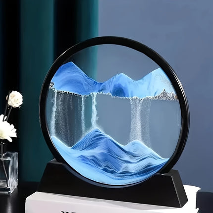 Dynamic Quicksand Desk Decor - Mesmerizing Sand Art Dome