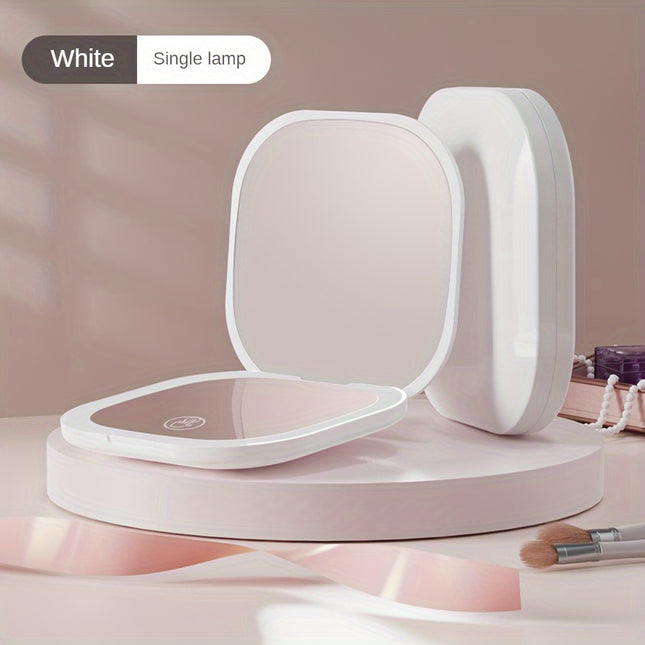 LED Lighted Compact Makeup Mirror