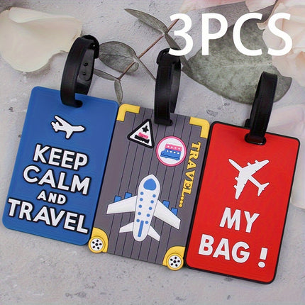 3-Piece Creative Luggage Tag Set