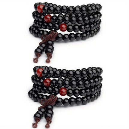 Men's 108 Beads Sandalwood Prayer Bracelet