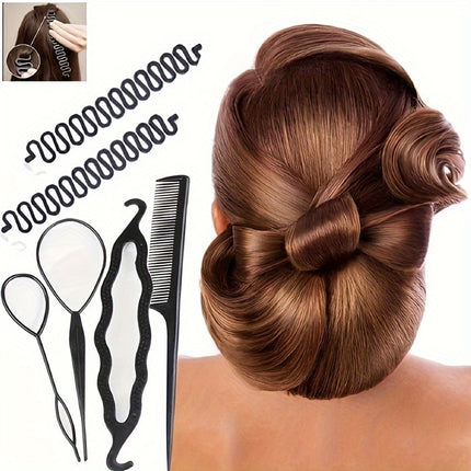 6pcs Resin Hair Styling Set