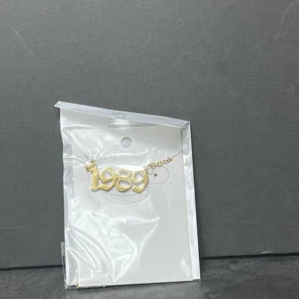 Custom Birth Year Stainless Steel Necklace