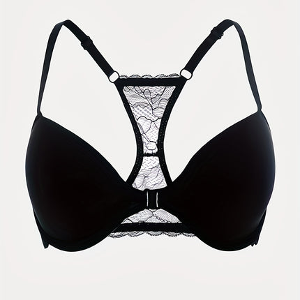 Lace Buckle Push-Up Bra