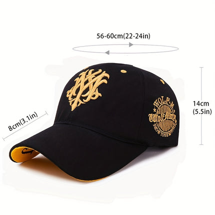 Embroidered Sunshade Baseball Cap