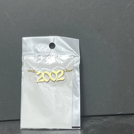 Custom Birth Year Stainless Steel Necklace