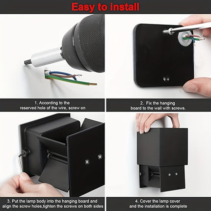 10W LED Up and Down Adjustable Wall Light - Energy Saving