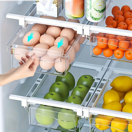Transparent Refrigerator Hanging Storage Drawer Organizer