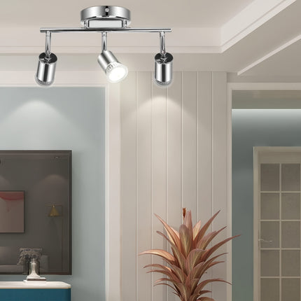 Rotatable 3-Light LED Ceiling Spotlight – Matte Nickel