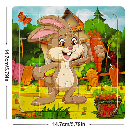 20-Piece Wooden Jigsaw Puzzles – Fun Learning for Kids! - Monti Bargains