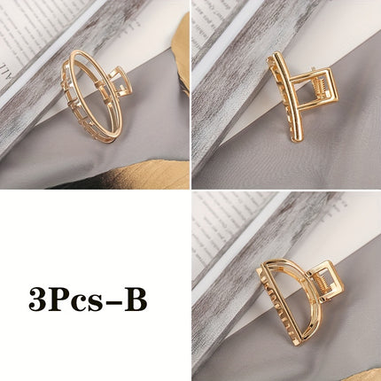 Hollow Heart Metal Hair Clips