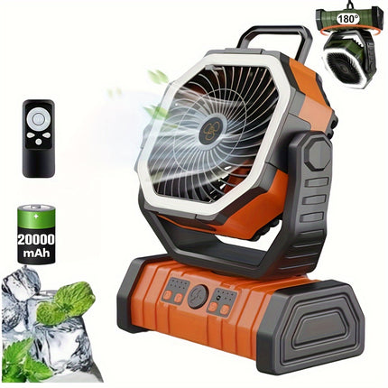 Portable Camping Fan with Light – Cooling Anywhere